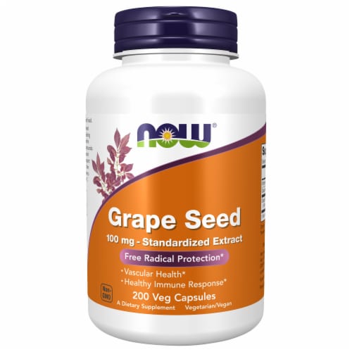 NOW Foods  Grape Seed Perspective: front
