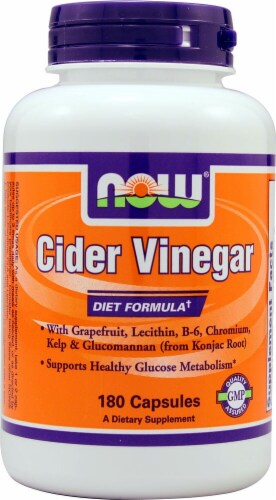 NOW Foods Vinaigre de cidre (180 gélules végétales) Formule diététique