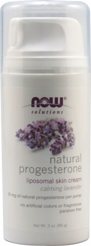 NOW  Solutions Natural Progesterone Cream Calming Lavender Perspective: front