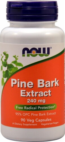 NOW Foods  Pine Bark Extract Perspective: front