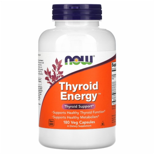 NOW Foods Thyroid Energy™ Veg Capsules Perspective: front
