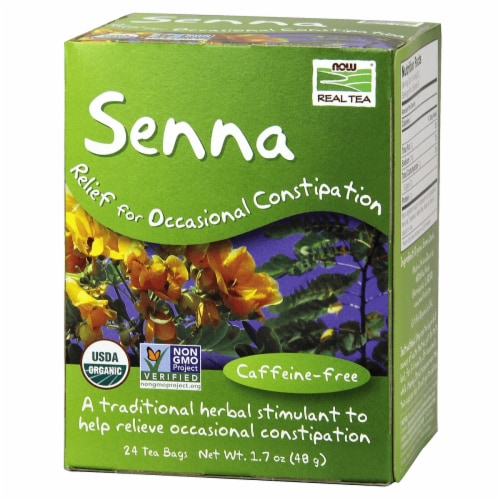 NOW Foods Senna Tea 24 Bag(S) Perspective: front