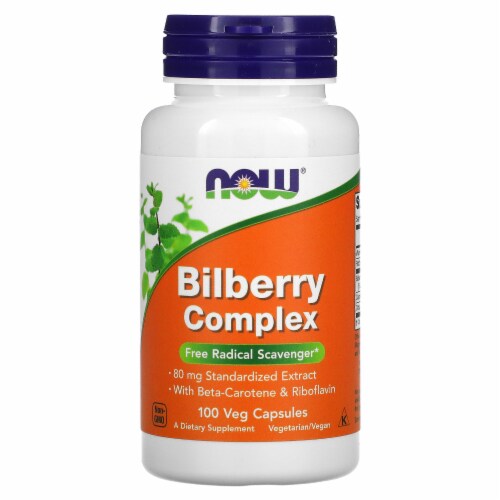 NOW Foods  Bilberry Complex Perspective: front