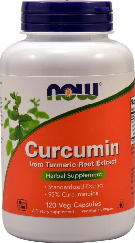 NOW Curcumin Veg Capsules Perspective: front