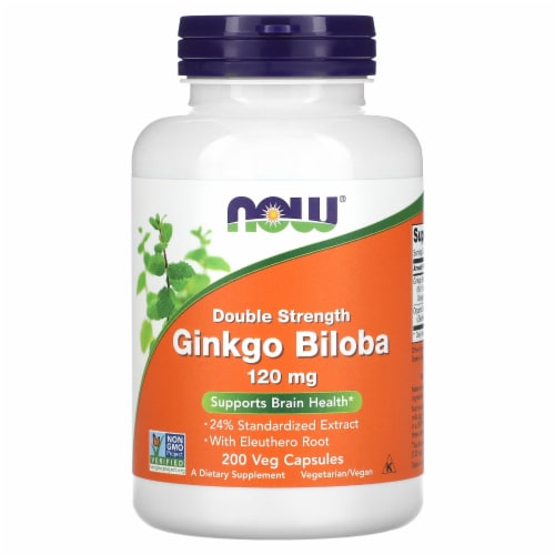 NOW Double Strength Ginkgo Biloba, mg - Veg Capsules -