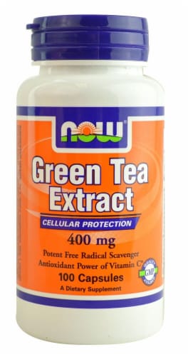 NOW Foods  Green Tea Extract Perspective: front