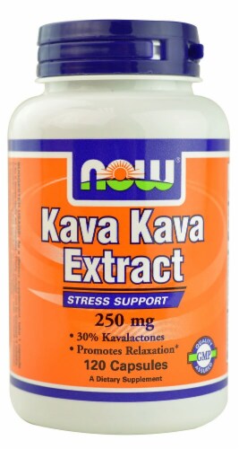 NOW Foods Kava Kava Extract Capsules 250mg Perspective: front