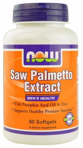 NOW Foods  Saw Palmetto Extract Perspective: front