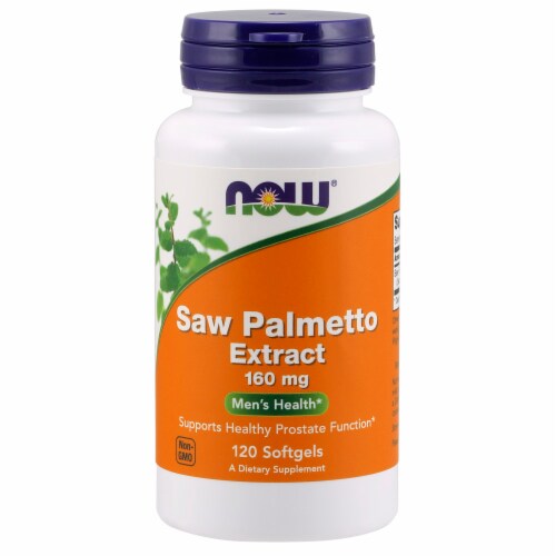 NOW Foods Saw Palmetto Extract Men’s Health Dietary Supplement Softgels Perspective: front