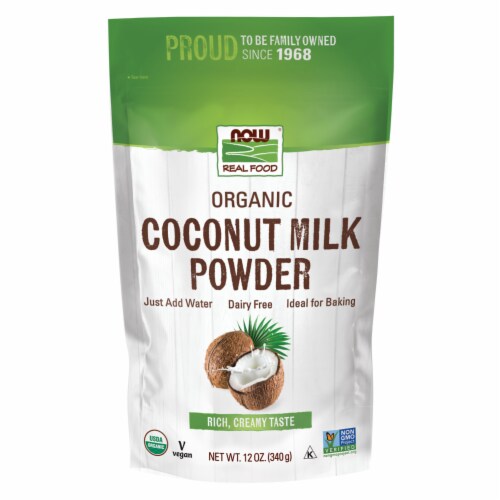 NOW Foods Organic Coconut Milk Powder Perspective: front