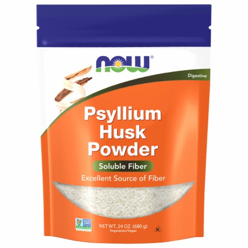 NOW   Psyllium Husk Powder Perspective: front