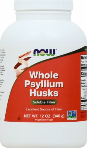 NOW Whole Psyllium Husks Perspective: front