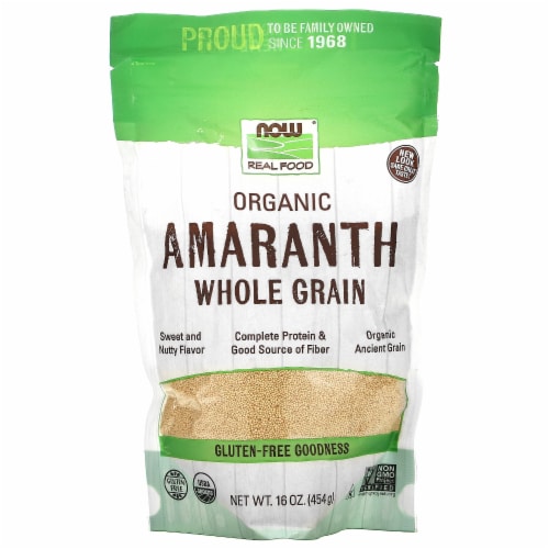 NOW  Livingnow™ Organic Amaranth Whole Grain Perspective: front