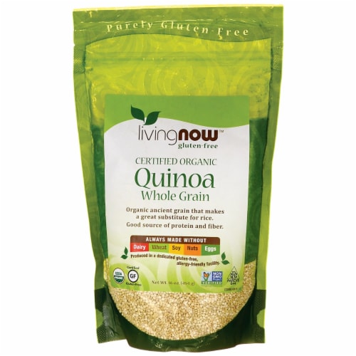 NOW Foods Livingnow™ Organic Quinoa Whole Grain Perspective: front
