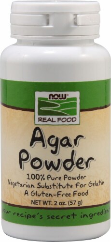 NOW  Real Food Agar Powder Perspective: front
