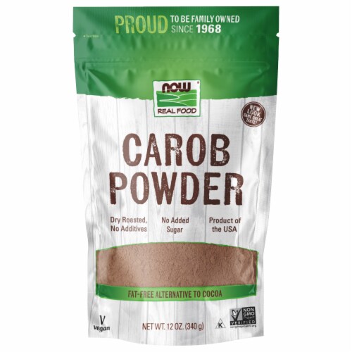 NOW® Real Food Carob Powder Perspective: front