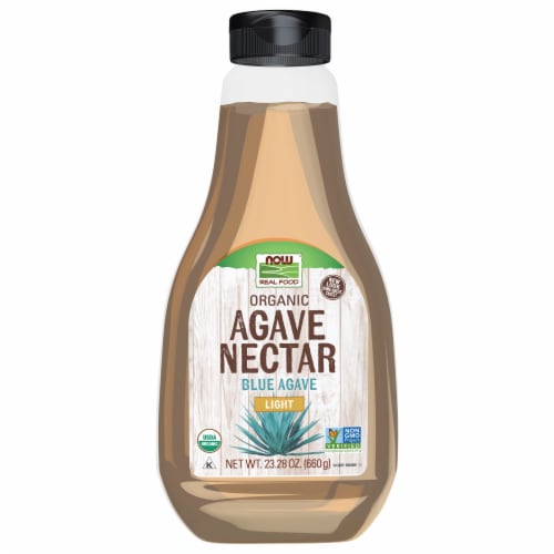 NOW Foods Organic Light Blue Agave Nectar Perspective: front