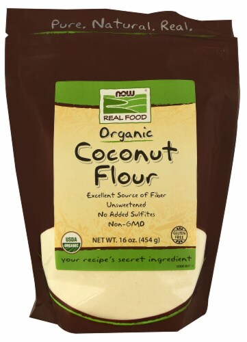 NOW Foods  Real Food Organic Coconut Flour Perspective: front