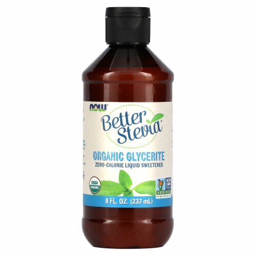 NOW  BetterStevia™ Glycerite Alcohol Free Liquid Extract Perspective: front