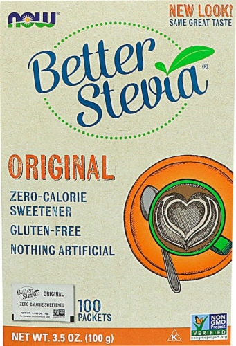 NOW Foods BetterStevia™ Zero Calorie Sweetener Original Perspective: front