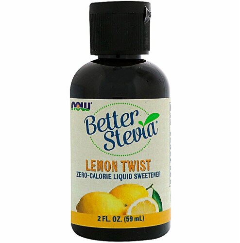 NOW Foods  BetterStevia™ Liquid Sweetener   Lemon Twist Perspective: front
