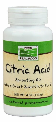 Now Real Food Citric Acid Perspective: front