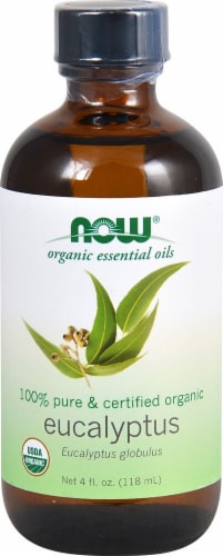 NOW®   Organic Essential Oils Eucalyptus Oil Perspective: front