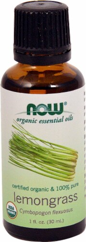 NOW®   Organic Essential Oils Lemongrass Perspective: front