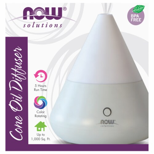 NOW® Solutions Ultrasonic Cone Oil Diffuser Perspective: front