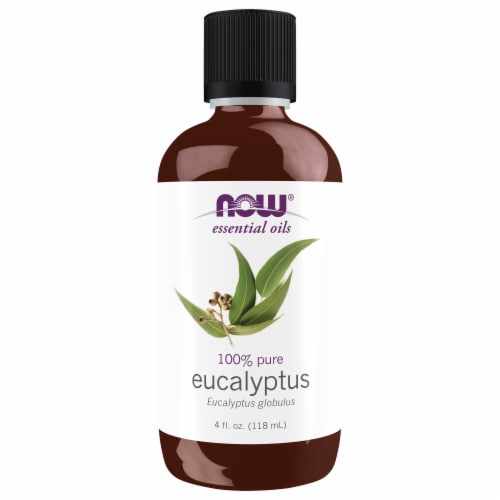 NOW® Eucalyptus Essential Oils Perspective: front