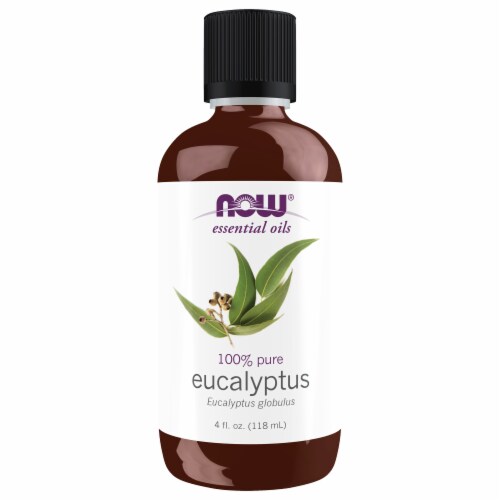 NOW® Eucalyptus Essential Oils Perspective: front
