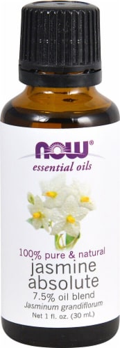 NOW®   Essential Oils Jasmine Absolute 7.5% Oil Blend Perspective: front