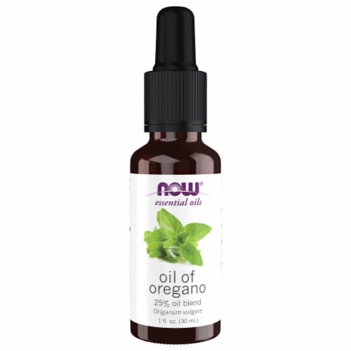 NOW® Essential Oils Oil of Oregano Perspective: front