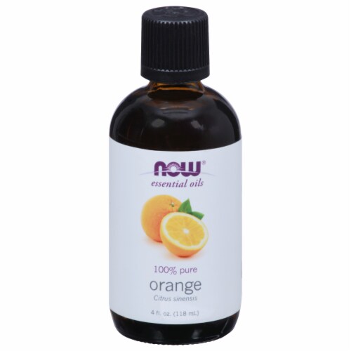 NOW® Orange Essential Oil Perspective: front