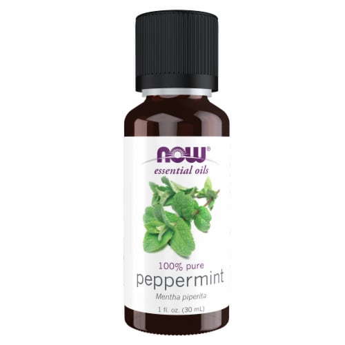 NOW® Essential Oils Peppermint Perspective: front