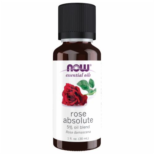 NOW® Rose Absolute Essential Oils Perspective: front