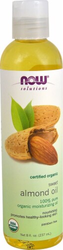NOW®    Organic Sweet Almond Oil Perspective: front