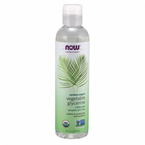 NOW®  Certified Organic Vegetable Glycerine Perspective: front