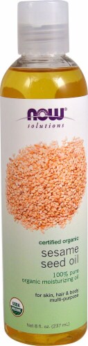 NOW®    Organic Sesame Seed Oil Perspective: front