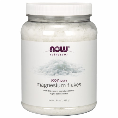 NOW®    Magnesium Flakes Perspective: front