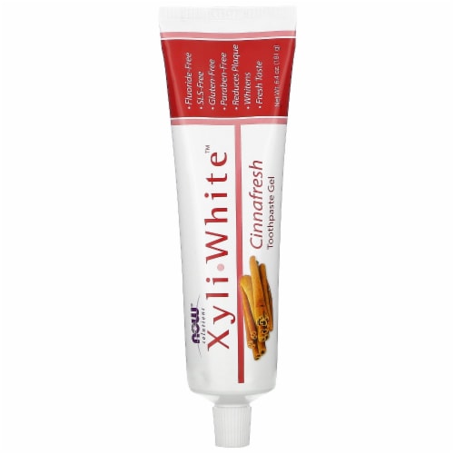 NOW®    Xyli White Toothpaste Gel   Cinnafresh Perspective: front