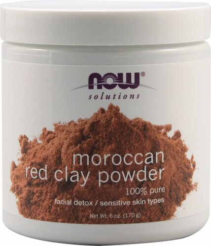 NOW®    Moroccan Red Clay Powder Perspective: front