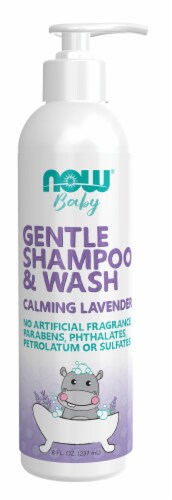 NOW® Foods Baby Gentle Shampoo & Wash Calming Lavender Perspective: front
