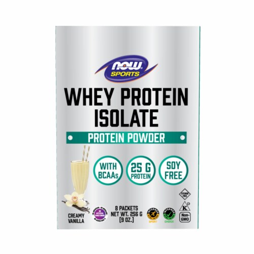 NOW Foods Whey Protein Isolate Vanilla Protein Powder Packets, 8 ct Fred Meyer