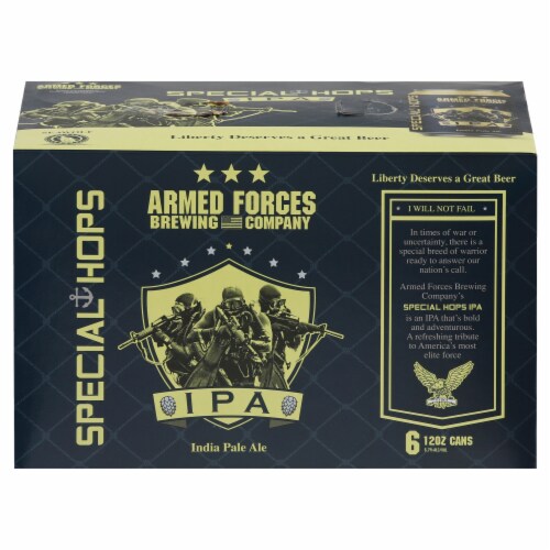 Armed Forces Brewing Company Special Hop IPA Perspective: front