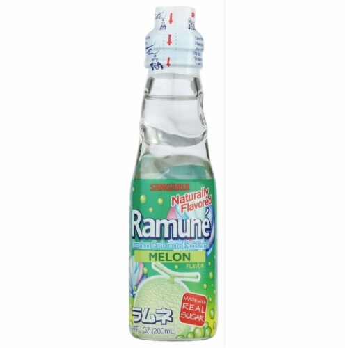 Ramune Melon Japanese Soda Perspective: front