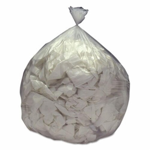 5798451 Skilcraft Maximum Performance Trash Can Liner Clear - 36 x 38 in. Perspective: front