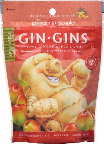 The Ginger People® Gin Gins Chewy Ginger Apple Candy