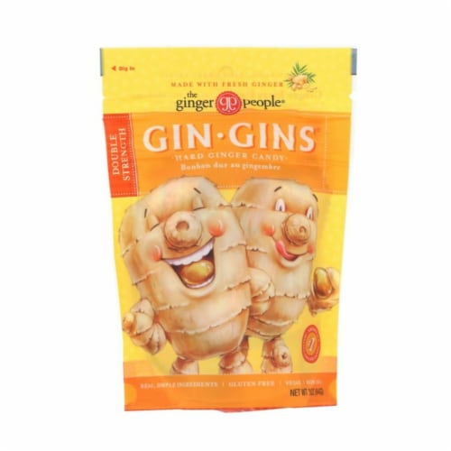 The Ginger People® Gin Gins® Double Strength Hard Ginger Candy