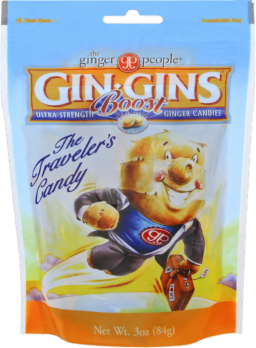 The Ginger People Double Strength Ginger Candy Chews Perspective: front